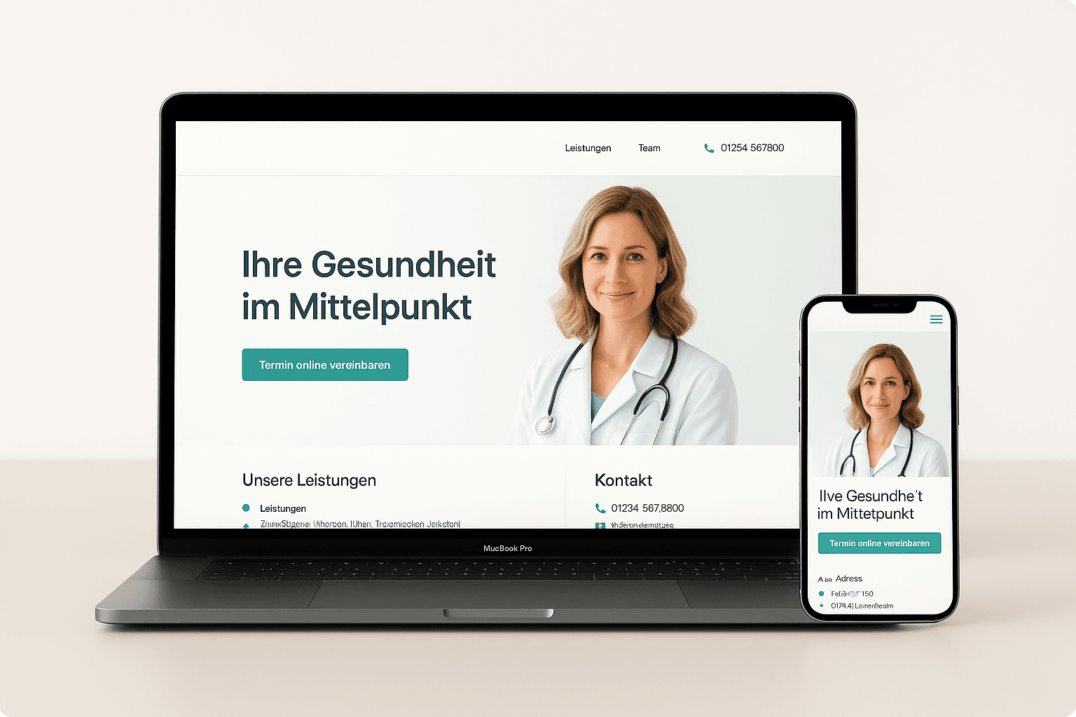 Websites & KI-Automation für das Gesundheitswesen in Bad Tölz-Wolfratshausen – Illustration/Beispiel